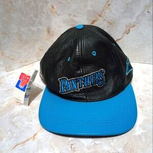 Vintage Carolina Panthers Leather Hat NWT